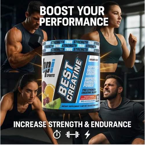 Vista 4 de BPI Sports la mejor creatina - Polvo de creatina monohidrato para hombres y mujeres, sal del Himalaya - Fuerza, bombeo, resistencia, crecimiento
