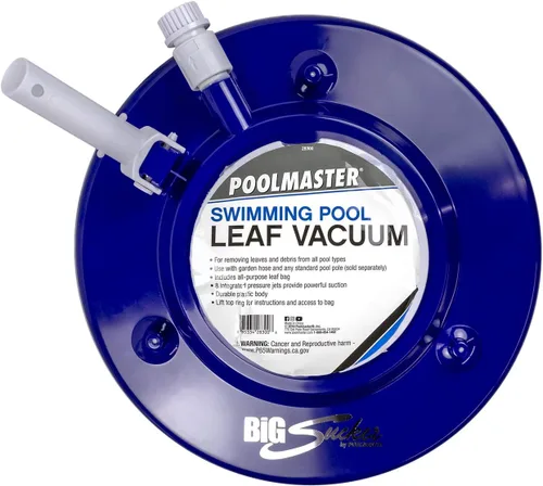 Vista 7 de Poolmaster 28300 Cabezal manual de aspiradora de hojas para piscina Big Sucker, azul