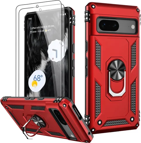 Vista 35 de LUMARKE para Google Pixel 3A XL - Funda con protector de pantalla, funda protectora grado militar probada contra caídas de 16 pies con soporte