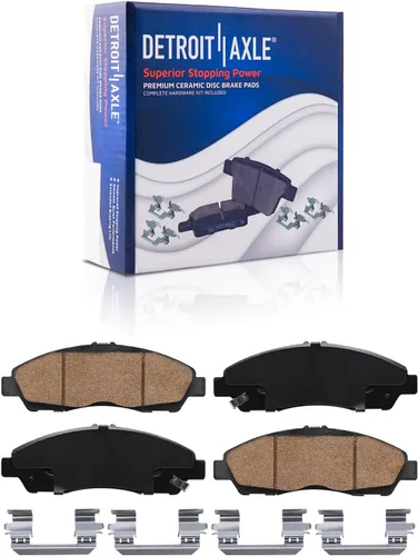Vista 14 de Detroit Axle - Kit de freno delantero para Dodge Ram 1500 Durango Dakota Chrysler Aspen Dakota Driver Side Disco Freno Pinza de freno de cerámica
