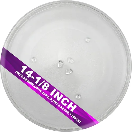 Vista 8 de Placa giratoria de vidrio pequeña de 9.6" para microondas - Compatible con Panasonic F06016D00XN & A06015G10XN, placa de reemplazo de 9-5/8