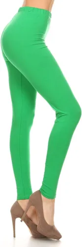 Vista 25 de Leggings Depot NCL27 pantalones capri para yoga de algodón premium suave Negro