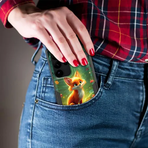 Vista 350 de Funda para Galaxy A14 5G, resistente de doble capa híbrida de policarbonato duro, goma suave, a prueba de golpes, funda protectora resistente