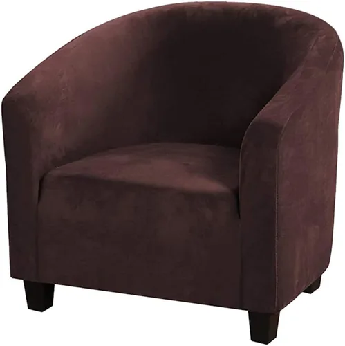 Vista 30 de MIFXIN - Funda elástica para silla de bañera de terciopelo de alta elasticidad, cubierta de silla de club, cubierta de sillón de elastano, cubierta