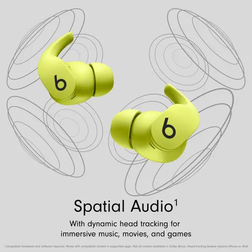 Vista 3 de Beats Fit Pro - Auriculares inalámbricos con cancelación de ruido - Chip de auriculares Apple H1 - Amarillo Volt (renovado)