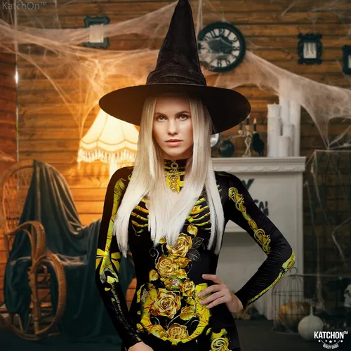 Vista 9 de Disfraz de Halloween para mujer, body de esqueleto, medias máscaras de Halloween para adultos, traje de esqueleto para mujer, fiesta de Halloween