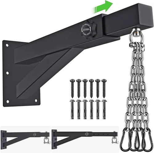 Vista 10 de BeneLabel Colgador de Pared para Saco Pesado, Soporte Resistente para Saco de Boxeo, Soporte para Saco de Boxeo para Gimnasio en Casa