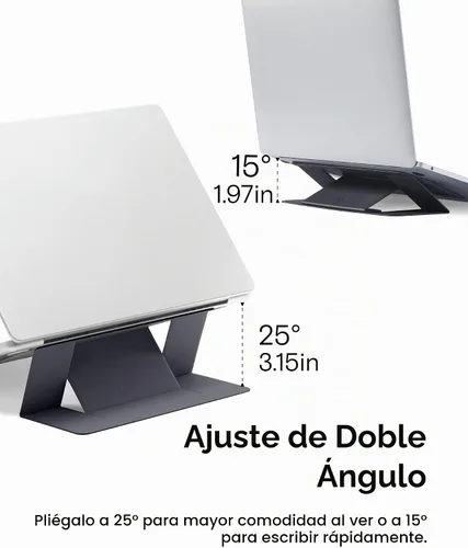 Vista 5 de MOFT - Soporte invisible para laptop, elevador portátil adhesivo para trabajo móvil Fit 11"-16" Laptops Macbook&PC Stand Dual-Angle