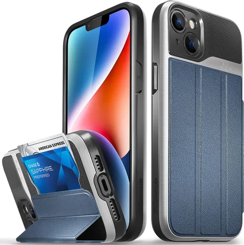 Vista 39 de VENA vCommute - Funda tipo cartera compatible con Apple iPhone 14 (6.1 pulgadas) (protección contra caídas de grado militar), funda de cuero
