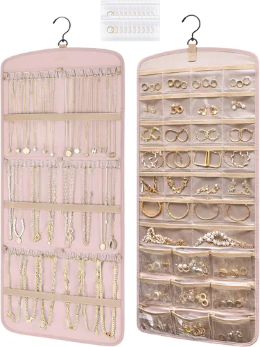 Vista 21 de Bolsas para joyería BAGSMART 50 piezas, pequeñas bolsas con cierre de cremallera para anillos, 5 x 7.6 cm, PVC, para empaquetado de aretes