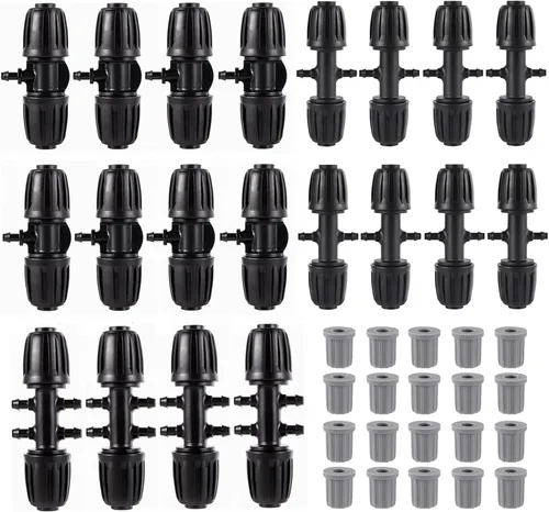 Vista 5 de Accesorios de tubería de riego de 1/2 pulgada para (1/2 pulgada de diámetro interior x 0.6-0.63 pulgadas de diámetro) 0.630 in de tubería de goteo