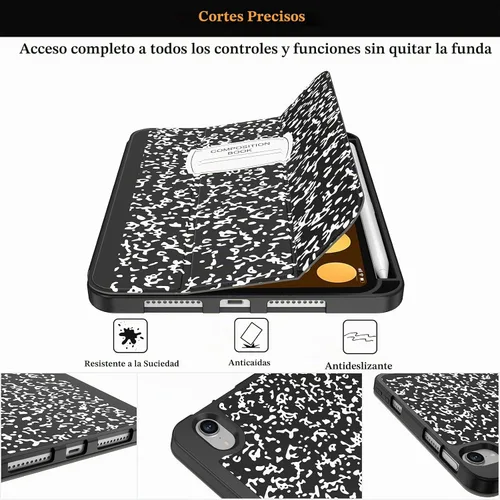 Vista 6 de Soke - Funda para iPad mini (A17 Pro) 7ª/6ª generación (libro negro)