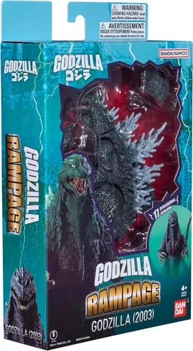 Vista 5 de BANDAI Namco - Godzilla 2003 - Godzilla Rampage - Figura de acción de 6 pulgadas
