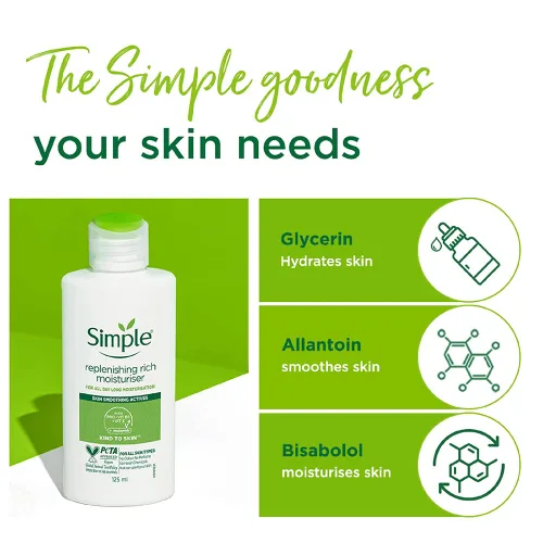 Vista 6 de Simple Hidratante rico reponedor, 4.2 fl oz por Simple