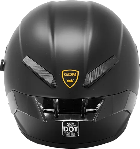 Vista 8 de GDM Casco de motocicleta Demon de cara completa