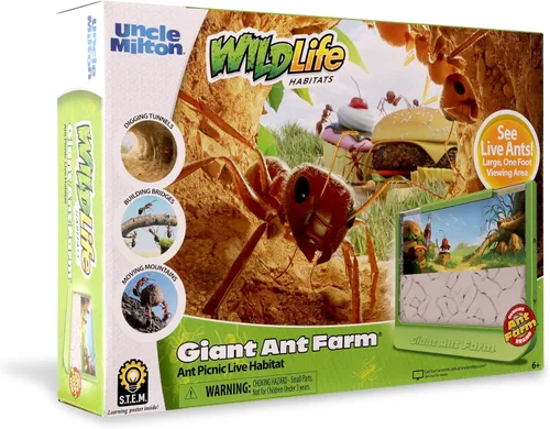 Vista 2 de Granja de hormigas Uncle Milton, edición 60º aniversario, Nuevo
