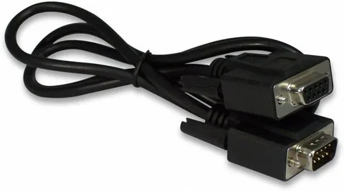 Vista 4 de YCS basics Cable de extensión serie DB9 de 9 pines, color negro, RS232 macho/hembra (15 pies)