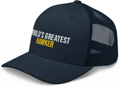 Vista 4 de World's Greatest Hawker Hat (Embroidered Trucker Cap) Hawker Apparel