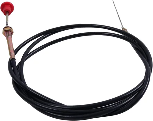 Vista 2 de Conjunto de cable de empuje PTO de 12 pies (144 pulgadas) - Incluye perilla