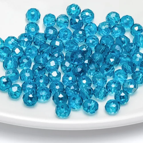 Vista 20 de 246 cuentas de cristal redondas de 0.118 pulgadas (0.118 in) con múltiples facetas sueltas espaciadoras de cristal para hacer joyas, pulseras
