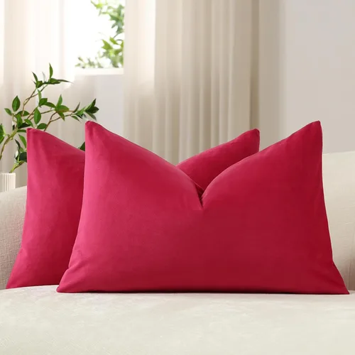 Vista 66 de Fundas de almohada de 16 x 16 pulgadas, color beige: paquete de 2 fundas de almohada decorativas de terciopelo suave y acogedoras para sofá, sala