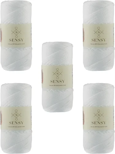 Vista 49 de Sensy Premium Cuerda de Poliéster 1.5mm (0.059 pulgadas) 164 Yardas Cuerda de Polipropileno 100% Cuerda de Macramé 1.5mm Cuerda para Bolsa