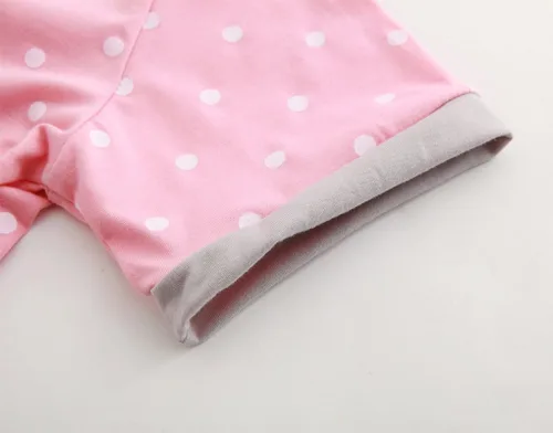 Vista 6 de MyFav Pijama para niñas jóvenes con bonito patrón de gato, pantalones cortos cómodos de algodón para dormir