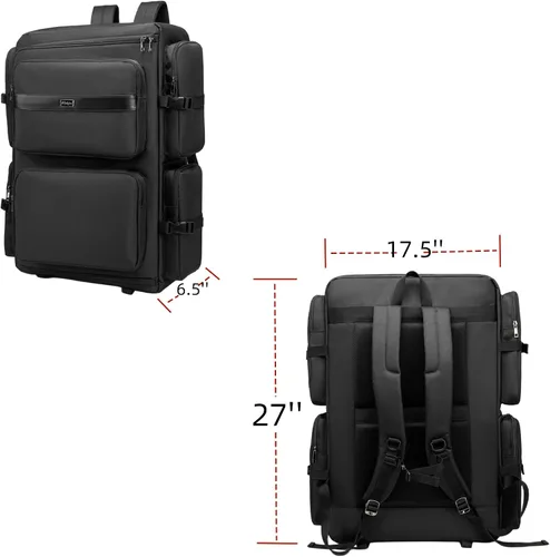 Vista 7 de Rabjen Mochila DJ para Club Gigs, funda mezcladora de DJ compatible con Pioneer DDJ-SR2, Pioneer DDJ-FLX6-GT, RANE ONE y más equipos