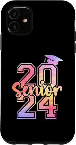 Vista 8 de Funda para iPhone 11 Pro Max Senior 2024 Clase de 2024 Seniors Graduación 2024 Senior 24