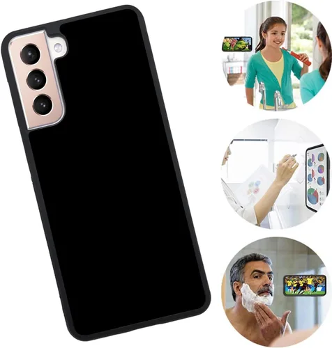 Vista 2 de Omio Ultra Thin Magical Nano Sticky Design Antigravity Funda Protectora Para Samsung Galaxy S21 Plus - Negro