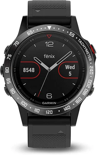 Vista 4 de Anillo de bisel de acero inoxidable compatible con Garmin Fenix 5/5 Plus, cubierta adhesiva antiarañazos y protector de colisiones para accesorio