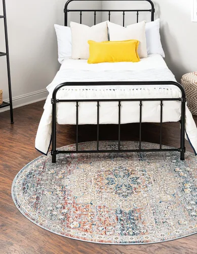 Vista 25 de Unique Loom Newport Collection - Alfombra de área con olmos (2' x 3' 11" gris/marfil)