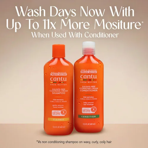 Vista 8 de Cantu - Acondicionador de crema hidratante de manteca de karité, para cabello natural, 13.5 onzas