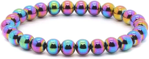 Vista 52 de Justinstones Gem - Pulsera elástica de cuentas redondas de piedras semipreciosas de 8 mm, unisex, de 17.78 cm Turmalina negra de grado A