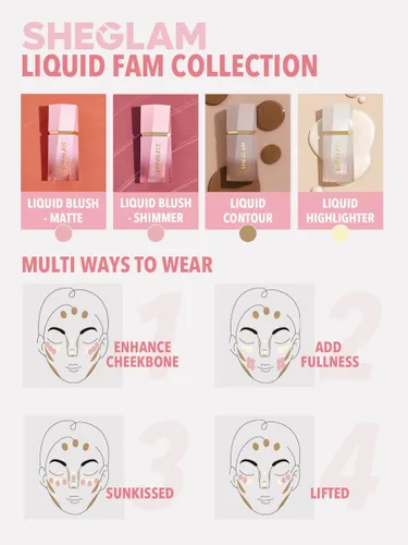 Vista 6 de SHEGLAM Glow Bloom Líquido Iluminador Impermeable Crema Iluminadora de Larga Duración con Acabado Luminoso y Perlado - Bellini Brunch
