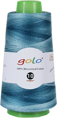 Vista 170 de Golo - 3 bolas de hilo de ganchillo tamaño 10, hilo de crochet para tejer a mano 102