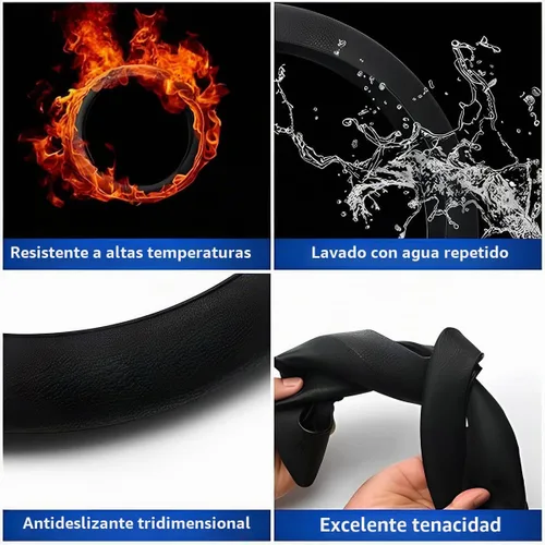 Vista 5 de AICEL Funda de silicona para volante de 14 pulgadas, protector