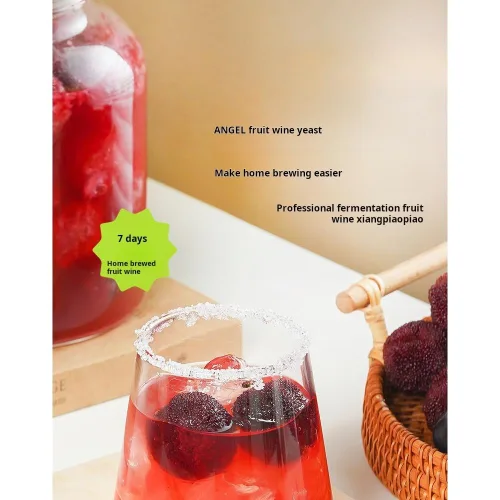 Vista 2 de Levadura específica para vino de fruta de ángel, levadura en polvo de vino de sandía elaborada en casa, levadura específica para vino de frutas