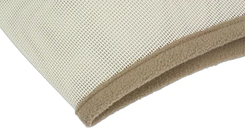 Vista 5 de ECP Equine Comfort Products Máscara de mosca de caballo con orejas, protección UV, protector de insectos, correa ajustable, micro malla Beige