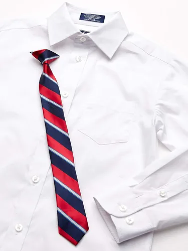 Vista 3 de Izod Boys Long Sleeve Button-Down Collared Dress Shirt with Tie and Chest Pocket
