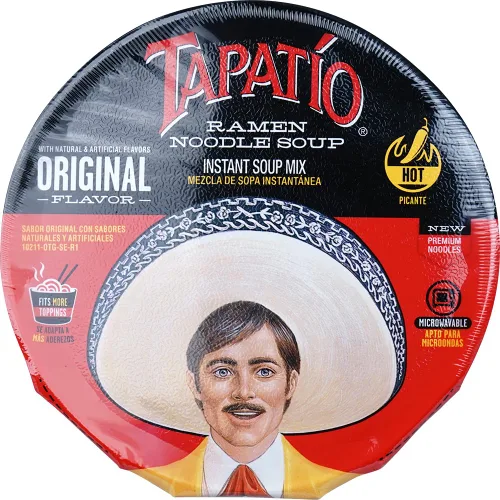 Vista 4 de Tapatio - Gran tazón de sopa de fideos ramen, 3.70 onzas (105 g), paquete de 6
