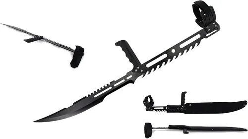 Vista 5 de Snake Eye Tactical 27.5 pulgadas gran antebrazo ninja Blood Rayne, cuchilla, espada, machete para vampiro zombie