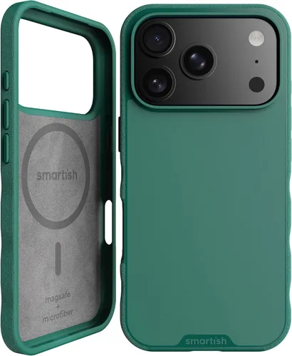 Vista 25 de Smartish iPhone 11 Pro Max Slim MagSafe, Gripmunk, agarre magnético delgado Asunto de corbata negra (MagSafe)