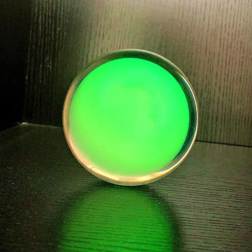 Vista 5 de DSJUGGLING Bola Fushigi de 2.953 in que brilla en la oscuridad, esfera flotante de contacto profesional de 3 pulgadas para actuaciones escénicas