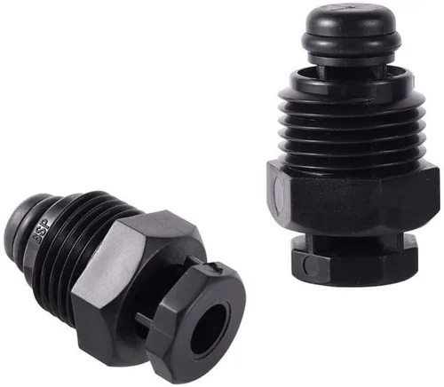 Vista 3 de Conexión de agua de pulverización Rosca macho de 1/2 "Mini válvula de escape automática Sistema de riego de jardín Válvula de ventilación de aire
