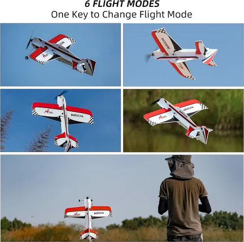 Vista 3 de Radiolink A560 Plug & Play (PNP) Avión 3D Radio Control 580mm de Envergadura con 6 Modos de Vuelo, Controlador de Vuelo Byme-A de 4 Canales