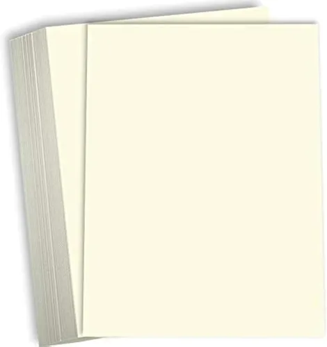 Vista 8 de Hamilco Cartulina de color crema de 8 x 10 pulgadas, peso pesado, 80 libras, cartulina para impresora, paquete de 50