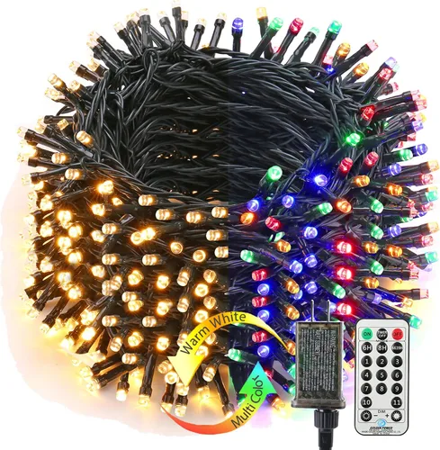 Vista 8 de Brizled Luces de Navidad inteligentes, 66 pies, 200 luces LED que cambian de color, aplicación y control de voz, luces de árbol de Navidad