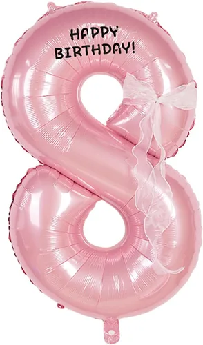 Vista 10 de Globos de feliz cumpleaños con números grandes de papel de aluminio, globos de cumpleaños con números, globos de feliz cumpleaños para decoración