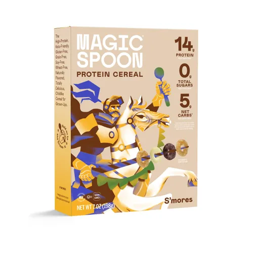 Vista 12 de Cereal Magic Spoon - Cereales Altos en Proteínas - Snacks Sin Azúcar y Comida para el Desayuno - Cereal Sin Granos y Sin Gluten - Snacks Saludables